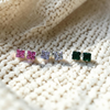 Silver Tops with zircon stones