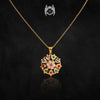 Elegant Naurattan Pendant Set