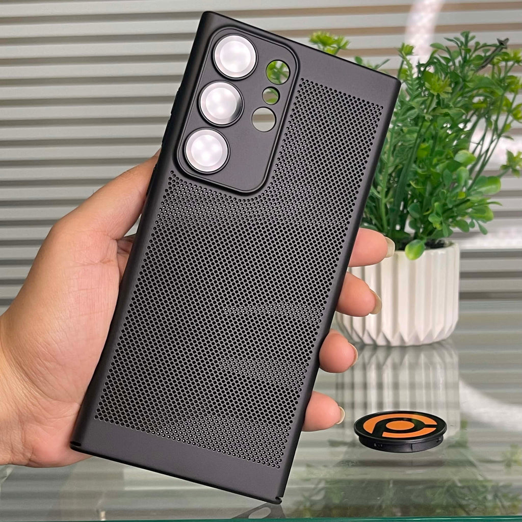 Samsung Galaxy S23 Ultra Cooling Case with Built-in Camera lens Glass