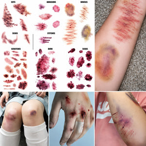 🩸 Realistic Fake Wound Temporary Tattoo Stickers