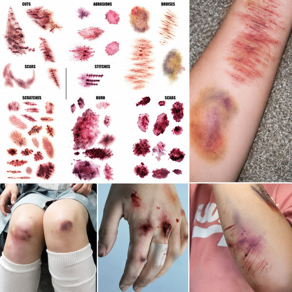 🩸 Realistic Fake Wound Temporary Tattoo Stickers