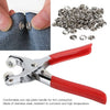 High-Quality Metal Tich Button Tool Kit with 100 Abaya Ring Buttons