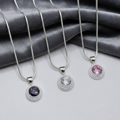 Italian Silver Chain with Pendant – 925 Sterling Silver